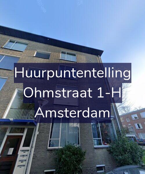 Foto gevel Huurpuntentelling voor Ohmstraat 1-H, Amsterdam