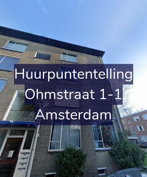Foto gevel Huurpuntentelling voor Ohmstraat 1-1, Amsterdam