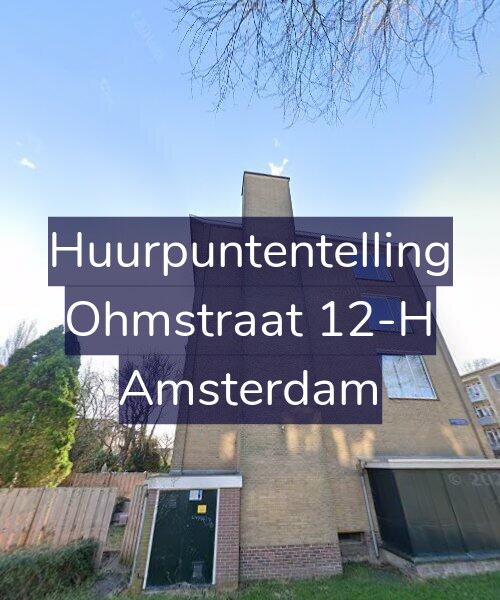 Foto gevel Huurpuntentelling voor Ohmstraat 12-H, Amsterdam