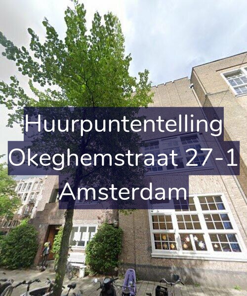 Foto gevel Huurpuntentelling voor Okeghemstraat 27-1, Amsterdam