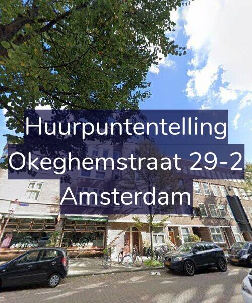 Foto gevel Huurpuntentelling voor Okeghemstraat 29-2, Amsterdam