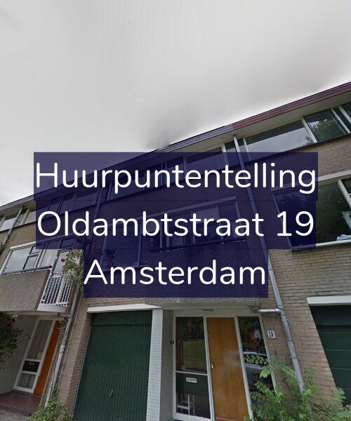 Foto gevel Huurpuntentelling voor Oldambtstraat 19, Amsterdam