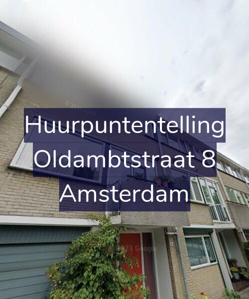 Foto gevel Huurpuntentelling voor Oldambtstraat 8, Amsterdam