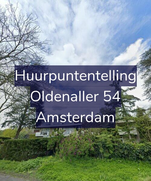 Foto gevel Huurpuntentelling voor Oldenaller 54, Amsterdam