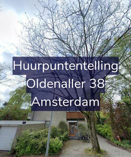Foto gevel Huurpuntentelling voor Oldenaller 38, Amsterdam