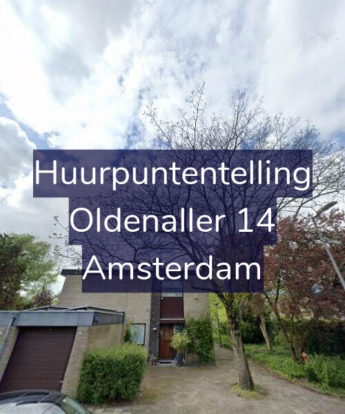 Foto gevel Huurpuntentelling voor Oldenaller 14, Amsterdam
