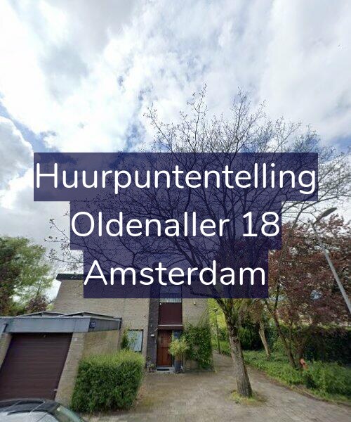 Foto gevel Huurpuntentelling voor Oldenaller 18, Amsterdam