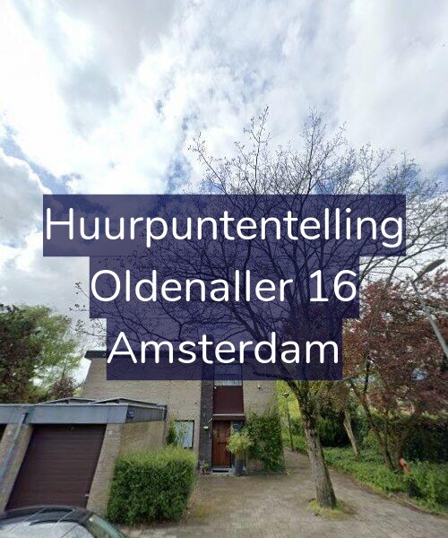 Foto gevel Huurpuntentelling voor Oldenaller 16, Amsterdam