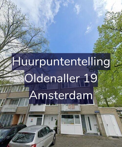 Foto gevel Huurpuntentelling voor Oldenaller 19, Amsterdam