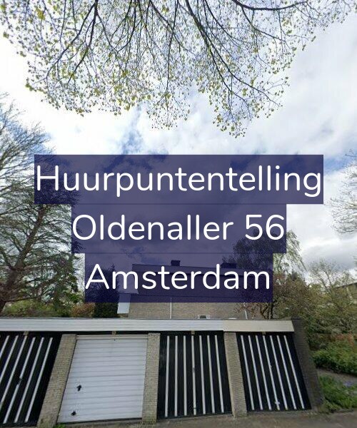 Foto gevel Huurpuntentelling voor Oldenaller 56, Amsterdam