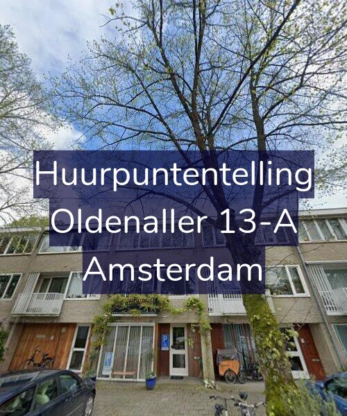 Foto gevel Huurpuntentelling voor Oldenaller 13-A, Amsterdam
