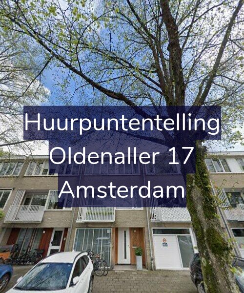 Foto gevel Huurpuntentelling voor Oldenaller 17, Amsterdam