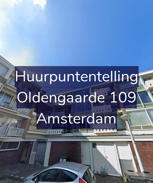 Foto gevel Huurpuntentelling voor Oldengaarde 109, Amsterdam