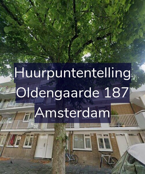 Foto gevel Huurpuntentelling voor Oldengaarde 187, Amsterdam