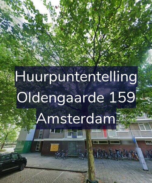 Foto gevel Huurpuntentelling voor Oldengaarde 159, Amsterdam