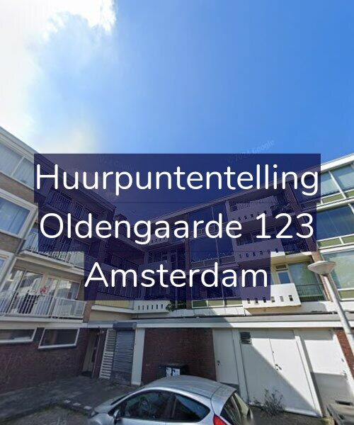 Foto gevel Huurpuntentelling voor Oldengaarde 123, Amsterdam