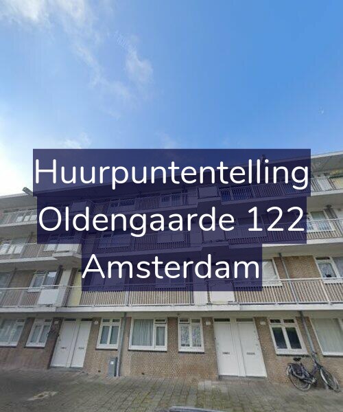 Foto gevel Huurpuntentelling voor Oldengaarde 122, Amsterdam