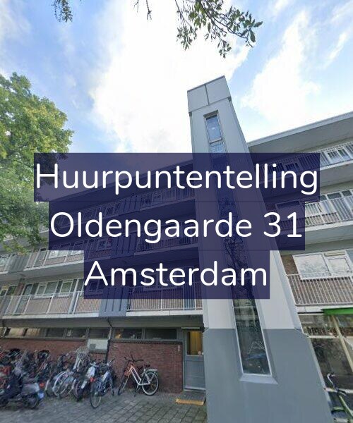 Foto gevel Huurpuntentelling voor Oldengaarde 31, Amsterdam