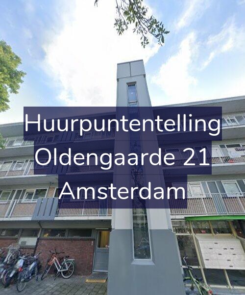 Foto gevel Huurpuntentelling voor Oldengaarde 21, Amsterdam