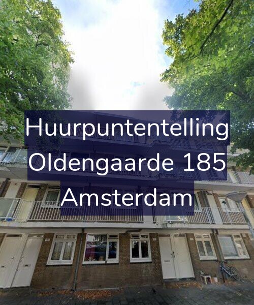 Foto gevel Huurpuntentelling voor Oldengaarde 185, Amsterdam