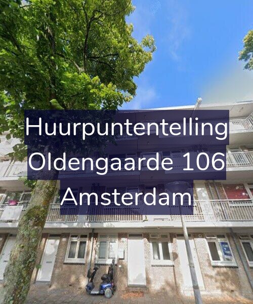 Foto gevel Huurpuntentelling voor Oldengaarde 106, Amsterdam