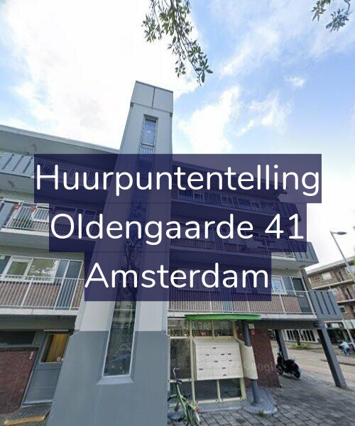 Foto gevel Huurpuntentelling voor Oldengaarde 41, Amsterdam