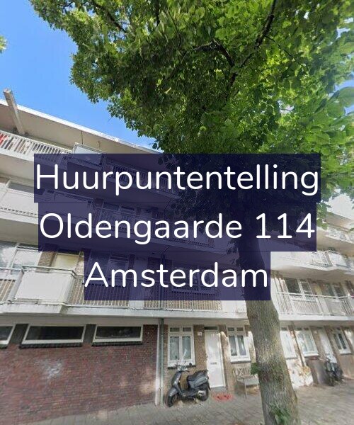 Foto gevel Huurpuntentelling voor Oldengaarde 114, Amsterdam