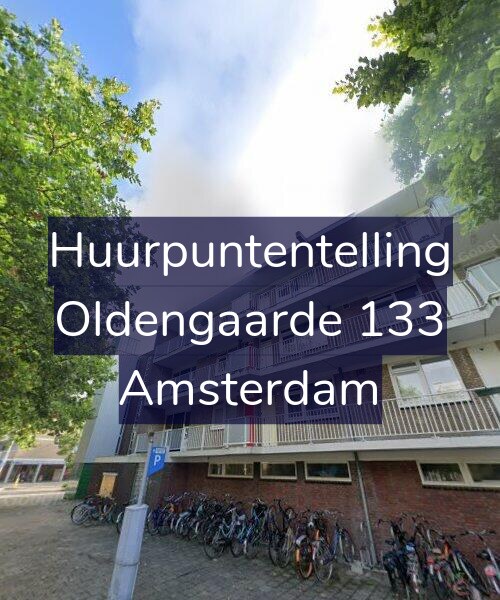 Foto gevel Huurpuntentelling voor Oldengaarde 133, Amsterdam