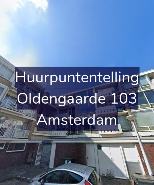 Foto gevel Huurpuntentelling voor Oldengaarde 103, Amsterdam