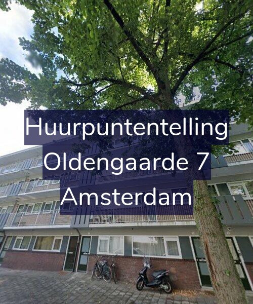 Foto gevel Huurpuntentelling voor Oldengaarde 7, Amsterdam