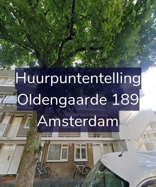 Foto gevel Huurpuntentelling voor Oldengaarde 189, Amsterdam