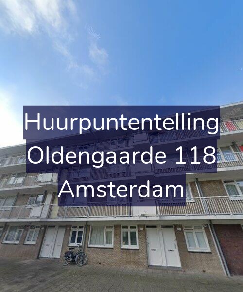 Foto gevel Huurpuntentelling voor Oldengaarde 118, Amsterdam