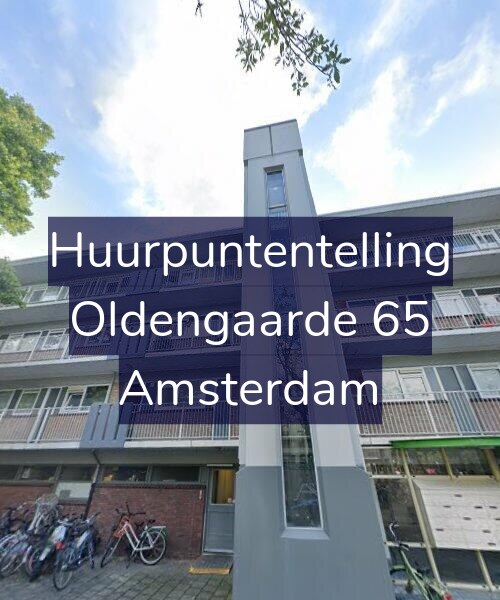 Foto gevel Huurpuntentelling voor Oldengaarde 65, Amsterdam