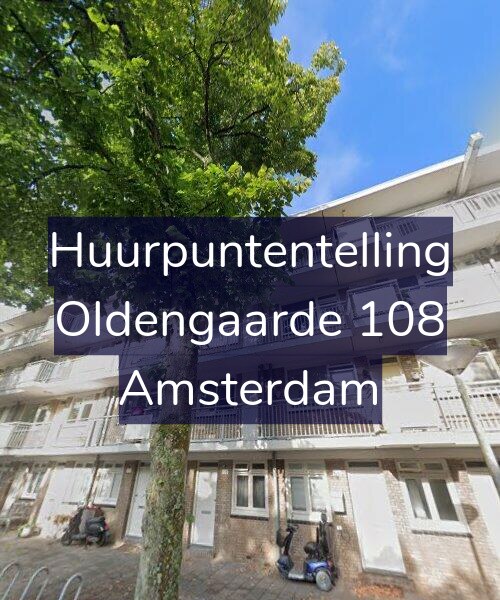 Foto gevel Huurpuntentelling voor Oldengaarde 108, Amsterdam