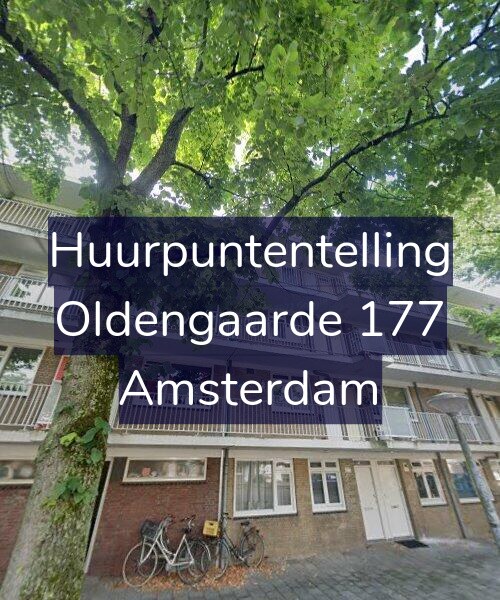 Foto gevel Huurpuntentelling voor Oldengaarde 177, Amsterdam