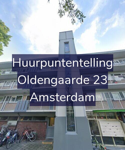 Foto gevel Huurpuntentelling voor Oldengaarde 23, Amsterdam