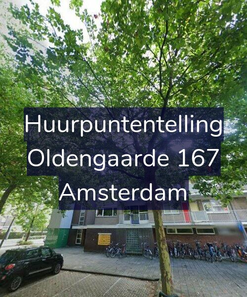 Foto gevel Huurpuntentelling voor Oldengaarde 167, Amsterdam