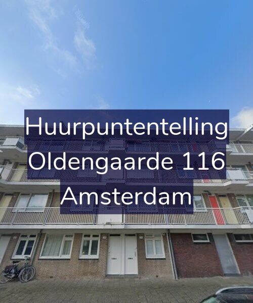 Foto gevel Huurpuntentelling voor Oldengaarde 116, Amsterdam