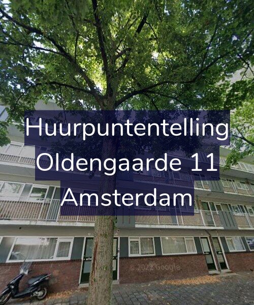Foto gevel Huurpuntentelling voor Oldengaarde 11, Amsterdam