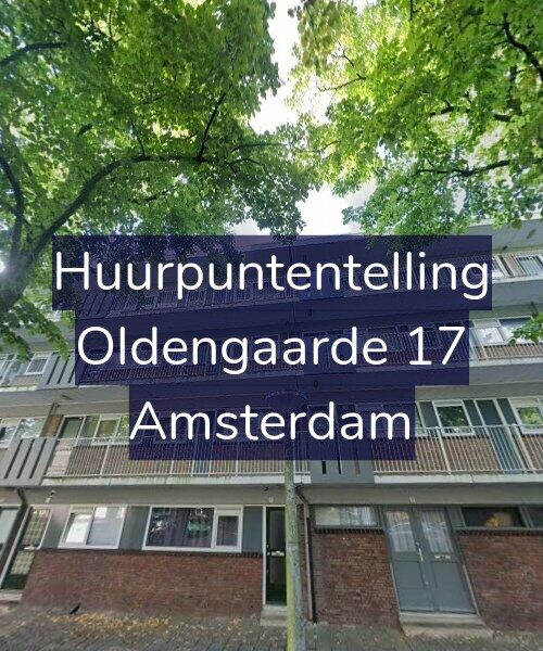 Foto gevel Huurpuntentelling voor Oldengaarde 17, Amsterdam