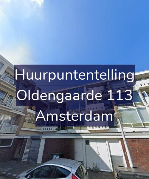 Foto gevel Huurpuntentelling voor Oldengaarde 113, Amsterdam