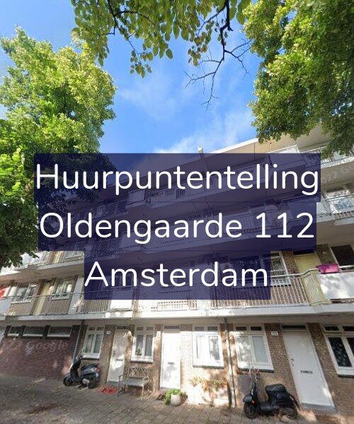 Foto gevel Huurpuntentelling voor Oldengaarde 112, Amsterdam