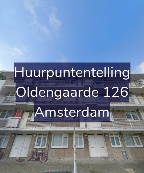 Foto gevel Huurpuntentelling voor Oldengaarde 126, Amsterdam