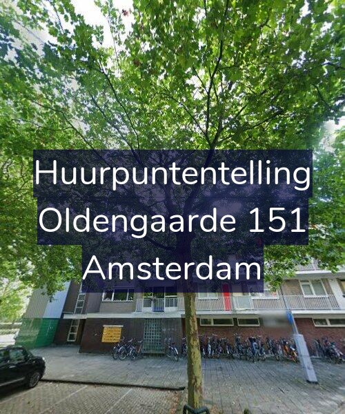 Foto gevel Huurpuntentelling voor Oldengaarde 151, Amsterdam