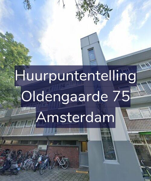 Foto gevel Huurpuntentelling voor Oldengaarde 75, Amsterdam