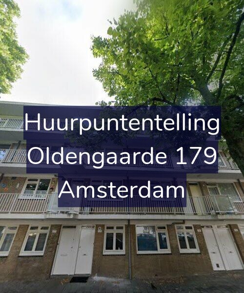 Foto gevel Huurpuntentelling voor Oldengaarde 179, Amsterdam