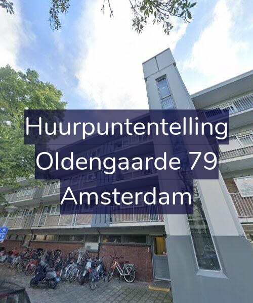 Foto gevel Huurpuntentelling voor Oldengaarde 79, Amsterdam