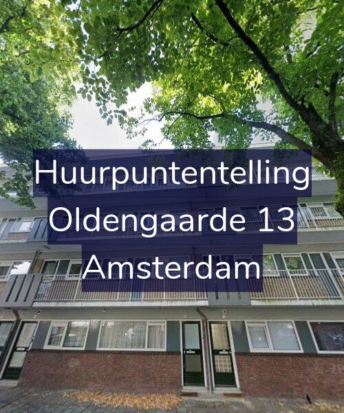 Foto gevel Huurpuntentelling voor Oldengaarde 13, Amsterdam