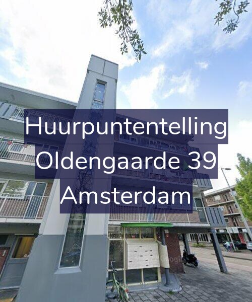 Foto gevel Huurpuntentelling voor Oldengaarde 39, Amsterdam