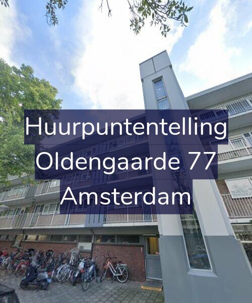 Foto gevel Huurpuntentelling voor Oldengaarde 77, Amsterdam